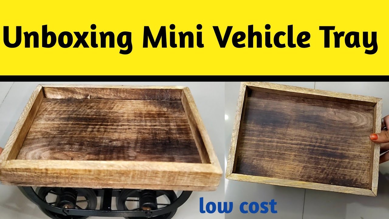 Mini Four Wheel Wooden Tray Vehicle Unboxing | Miniature Unboxing | 