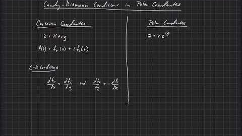 Conformal Mapping Techniques . Introduction . Cauchy Riemann Condition in Polar Coordinates