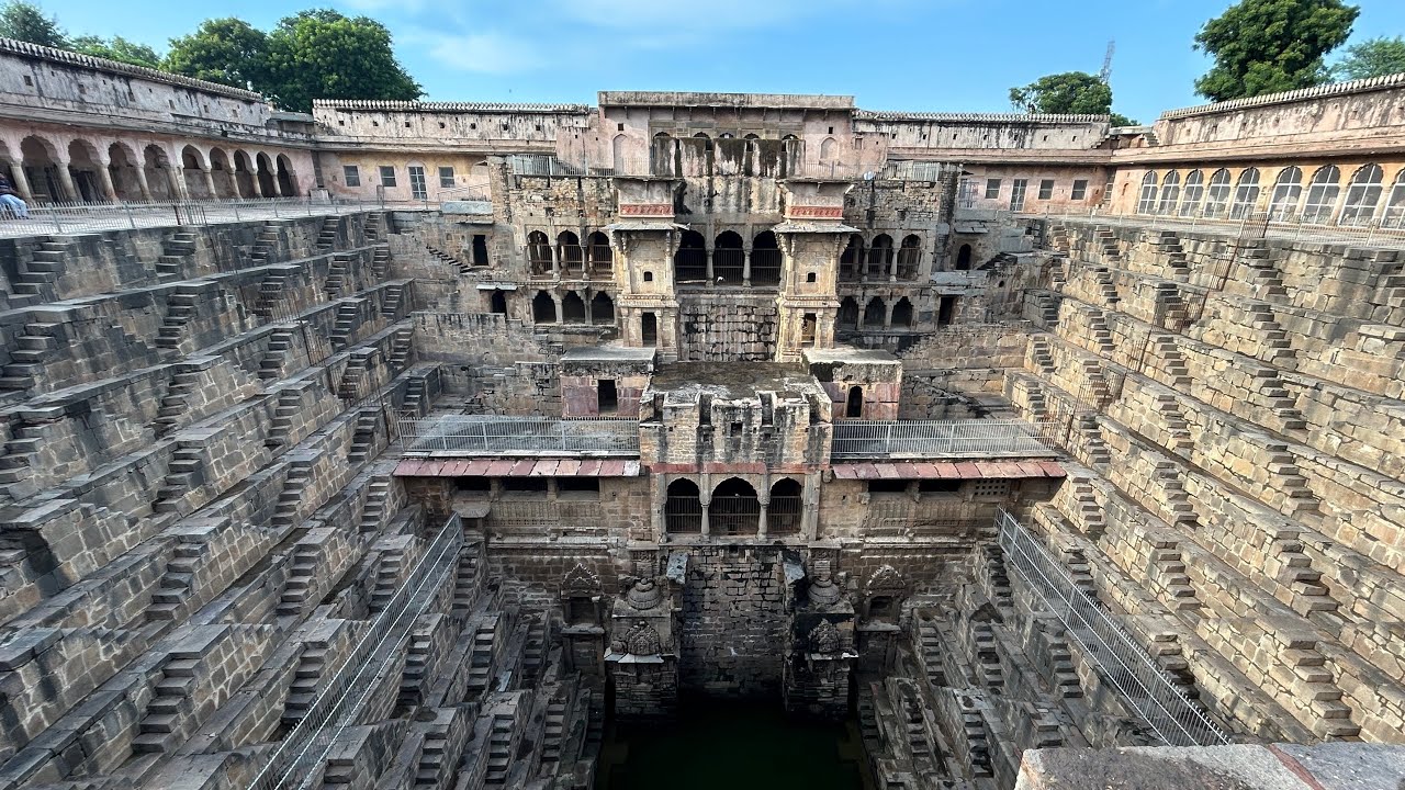 Visit India - Chand Baori Stepwell, in Abhaneri, Rajasthan and Harshat Mata  Temple