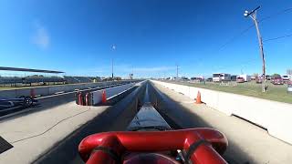 Zach in Ardmore Dragway working on getting his new blower motor tuned in @liggettmotorsports