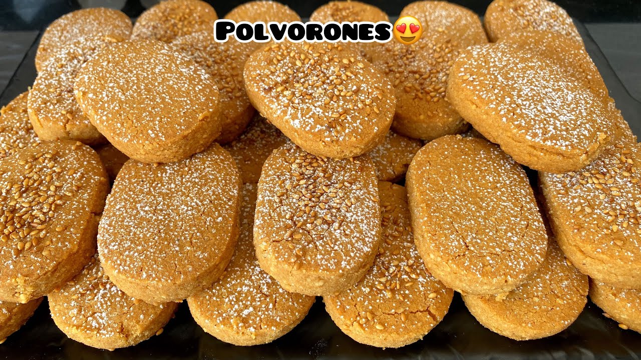 Polvoronesكتذوب في اليد قبل الفم،من ألذ وأروع الحلويات الإسبانية،مذاقها غيير وسهلة|بغيتكم تجربوها😍
