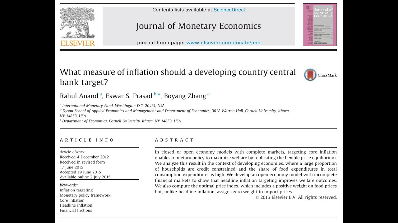 Podcast: Inflation Targeting for Developing Economies with Financial Frictions