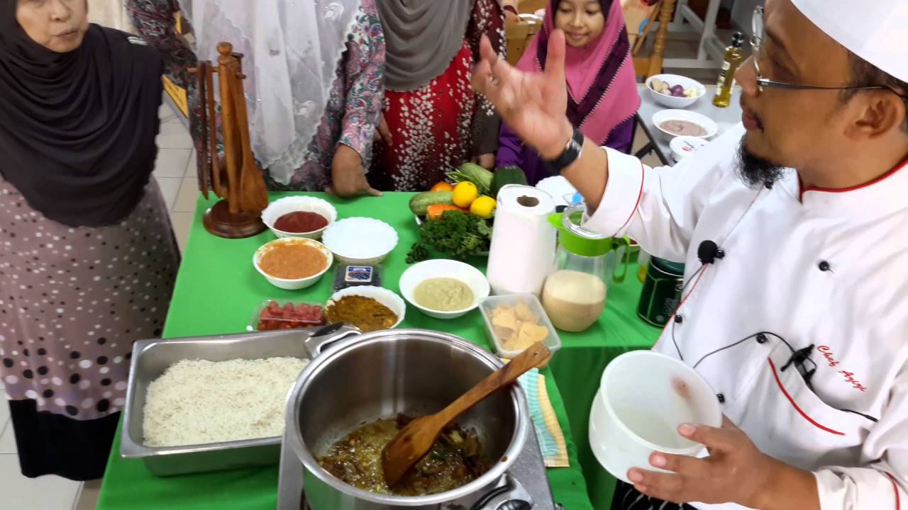 MAH,Demo Masakan (Nasi Arab Kambing Masala) Chef Azizi,10apr2016(1