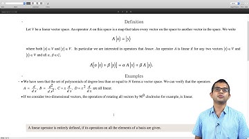mod02lec23 - Linear operators