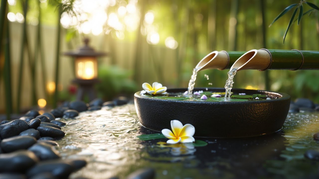 Zen Garden Water Sounds for Deep Sleep and Soothing Relaxation Music 🎶 ...