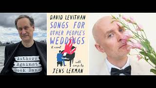 Virtual Memories 649 - David Levithan and Jens Lekman
Conversation begins at 10:15
With SONGS FOR OTHER PEOPLES WEDDINGS (Abrams Press, https://bookshop.org/a/4669/9781419778124), writer David Levithan (http://www.davidlevithan.com) and singer-songwriter Jens Lekman (http://jenslekman.com) bring the collaborative alchemy, as 20 years of fandom/friendship lead to this wonderful novel about a Swedish singer-songwriter — J — who finds a side-career playing original songs at peoples weddings. We talk about the power of a great song, how David & Jens traded writing prompts with each other — a wedding song leading to a chapter, a chapter leading to a wedding song —, discovered how differently they each look at love, and managed to fuse that tension into a story of how love changes over time. We get into the differences between stories and songs, how Jens had fallen out of love with music (blame Spotify) and how this book helped him fall back in love with it, whether theyll write a sequel about funerals, and how Jens song, If you ever need a stranger (to sing at your wedding) (https://jenslekman.bandcamp.com/track/if-you-ever-need-a-stranger-to-sing-at-your-wedding), led to his side-career as a wedding singer. We also discuss Jens new album (https://jenslekman.bandcamp.com/album/songs-for-other-people-s-weddings) inspired by the book, Davids upcoming history of the AIDS era (https://bookshop.org/a/4669/9780593710920), the ways collaboration helps create new structures, what it means to be alone, how our private lives can get drowned by our public ones, their book/music tour and the importance of face-to-face interaction, the value of emotionally honest fiction, and more, including numerous Nick Cave references. Follow Jens on Bandcamp (https://jenslekman.bandcamp.com/), Facebook (https://www.facebook.com/JensLekmanOfficial) and Instagram (https://www.instagram.com/jenslekman/), and check out Davids FAQs (http://www.davidlevithan.com/about/faq/) and IAQs (http://www.davidlevithan.com/about/infrequently-asked-questions) • More info at https://chimeraobscura.com/vm/episode-649-david-levithan-and-jens-lekman • Support The Virtual Memories Show via Stripe (https://buy.stripe.com/dR603B83MbhS4XS3ce), Patreon (https://patreon.com/vmspod), or Paypal (https://paypal.me/vmspod), and subscribe to our e-newsletter, https://buttondown.email/vmspod Virtual Memories 649 - David Levithan and Jens Lekman