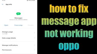 Download lagu how to fix message app not working oppo | realme | message app not opening