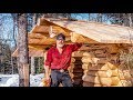 The Log Cabin Roof is ON! | Self Reliance and Back to Nature