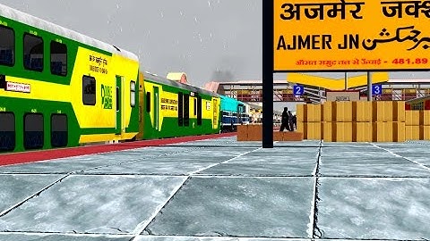 Double Decker Service From Beawar To Ajmer || Indian Railways In MSTS Open Rail