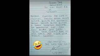 Surat Untuk Bu Guru  lucu ngakak