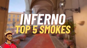 The TOP 5 CT SMOKES on Inferno CS2 (INSANE)