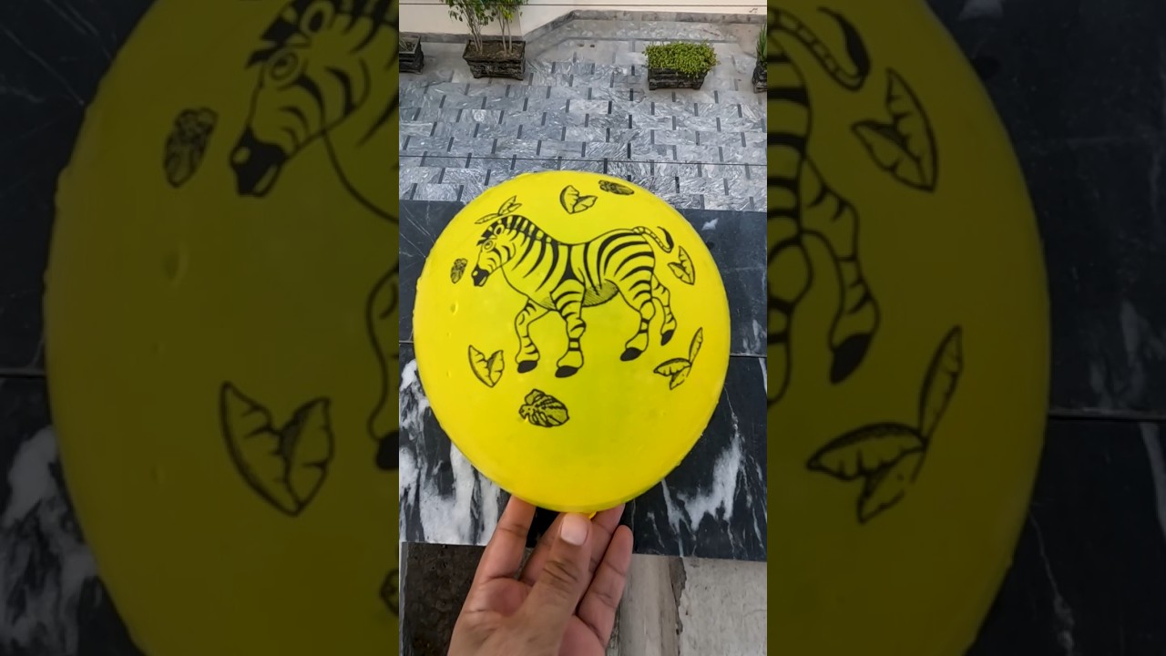 💛 Zebra Balloon vs Orange Balloon 💥💧  Satisfying Water Drop Test! 🎈 
