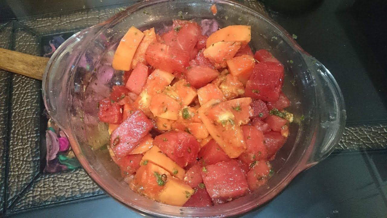 Watermelon and Papaya Salad ( Hatke Desi ! )