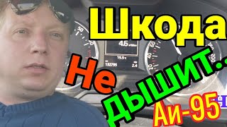 Skoda A7: расход на холостых оборотах..Аи-95  #SkodaVodA7#