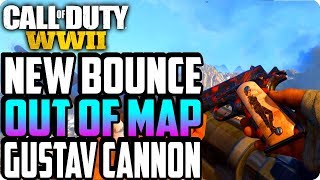 WW2 Multiplayer Glitches: New Bounce Glitch Out Of Map On Gustav Cannon - WWII Glitches
