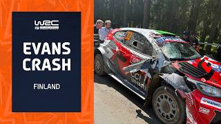 Evans CRASHES LIVE on SS14 | WRC Secto Rally Finland 2026