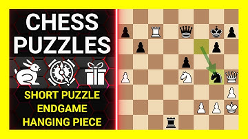 Chess Puzzles to Practice. Themes: Short puzzle, Endgame, Hanging piece. Learn Chess
