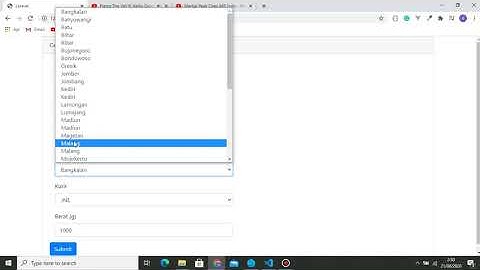 Aplikasi Cek Ongkir Menggunakan API Raja Ongkir