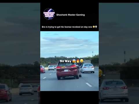 Bro thinks he’s playing GTA in real life... 💀🚗