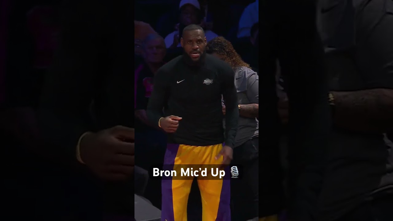 LeBron gives AD tips on finishing against Myles Turner 🏆 | 