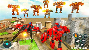 Jet Robot Car Transformation Robot Car Games Android Gameplay