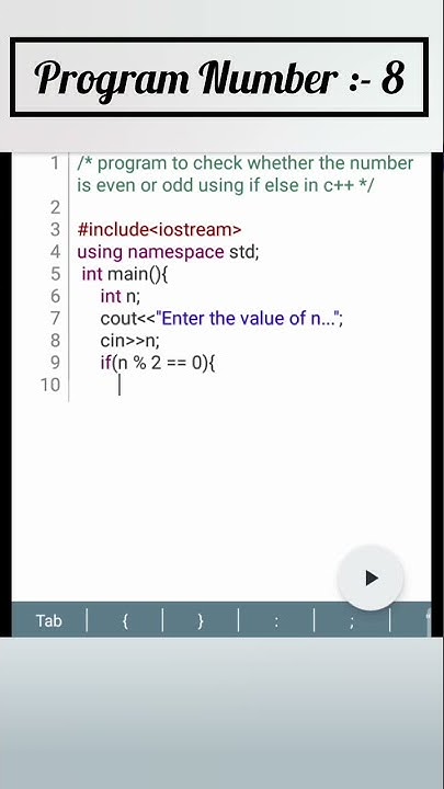 Program to Check Whether Number is Even or Odd in C++ #shorts - YouTube