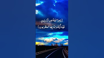 سورة المطففين ومزاجه من تسنيم عينا يشرب بها المقربون الايه ٢٧