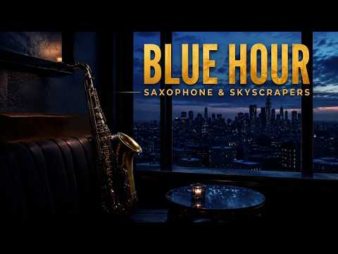 Blue Hour Piano & Sax | Romantic Late Night Jazz for Work, Study & Relax