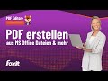 PDF erstellen | Aus Word, Excel, PPT, JPG, PNG, Webseiten und mehr in PDF konvertieren
