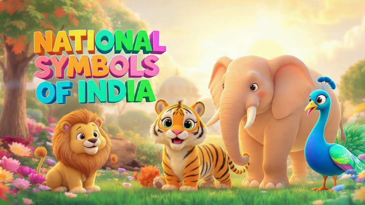 English Video | National Symbols of India for Kids 🇮🇳 | Fun & Easy Learning