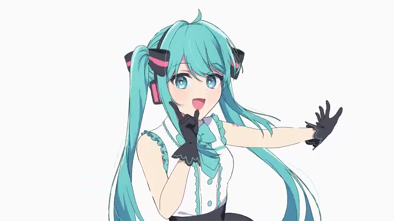 Hatsune Miku dances with doodle song (60fps)