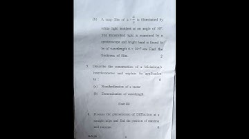 BSc 3rd sem. PHYSICS wave and Optics-I Question paper CDLU UNIVERSITY SIRSA.#physics #cdlusirsa