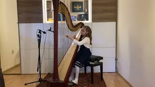 A. Hasselmans - Sérénade Mélancolique. Aryana Devine - 9 year old harpist.