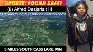 UPDATE: More Details Regarding 8-Year Old Boy Found Safe Near Cass Lake, MN