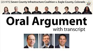 Oral Argument on downline environmental impacts: Seven County Infrastructure v. Eagle County Net Worth