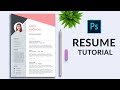 How to Create a Resume Template in Photoshop | In-Depth Tutorial | PE35