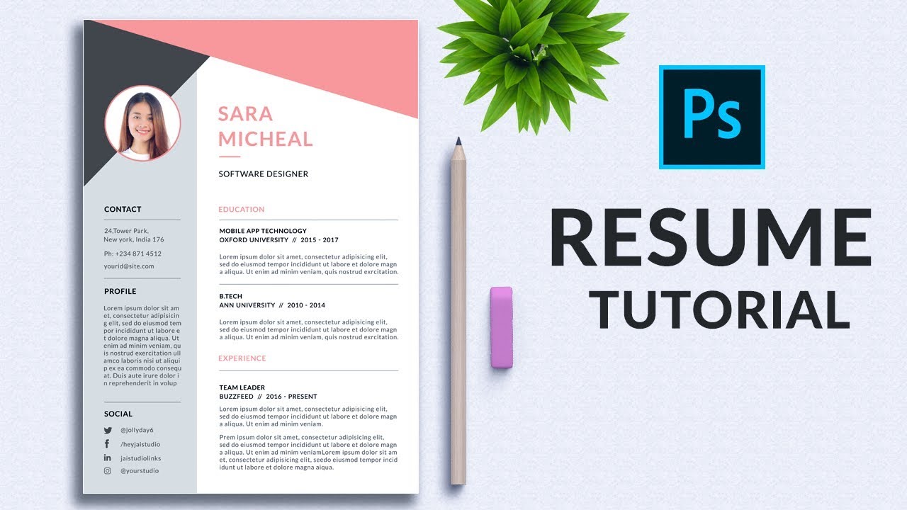 resume template youtube