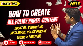 Create Content for  Privacy Policy, Disclaimer & Terms Pages in WordPress (Step-by-Step) #8
