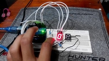 DEMO - Seven segment Counter Down using push button with Arduino UNO