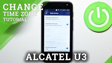 How to Open Data and Time Settings in ALCATEL U3 – Set Up Date and Time