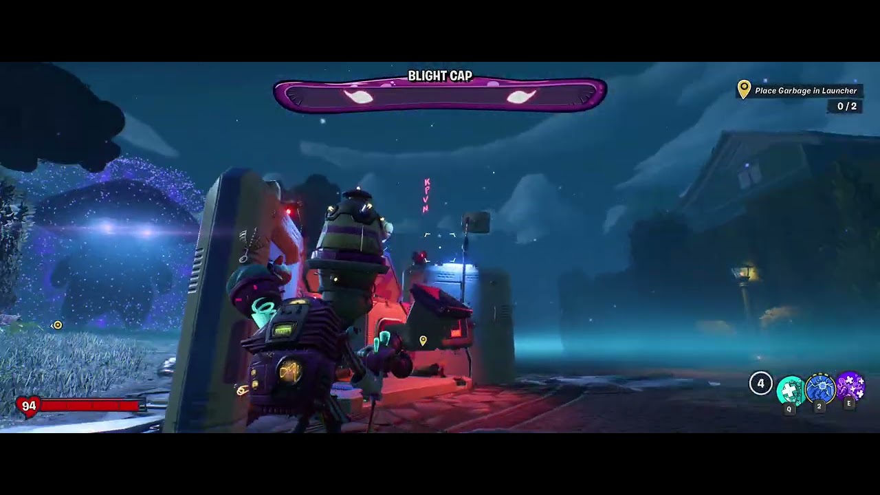 PVZ Battle for Neighborvile: town center (night boss fight)