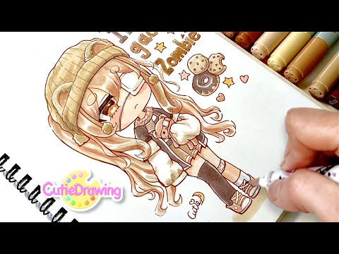 Drawing your Gachaclub character in my style /Copic markers/Speed drawing#76