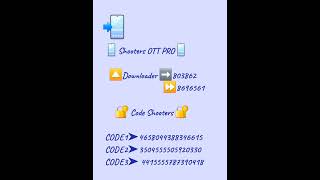 تطبيق SHOOTERS OTT PRO العملاق مع 03 اكود تفعيله عام جديد 2026👍👍🌲