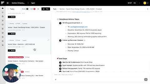 Vendor Onboarding with Finlessley Accounting Agent