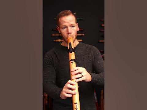 Hiding Secrets with Spanish Cedar Native American flute in Dm - High