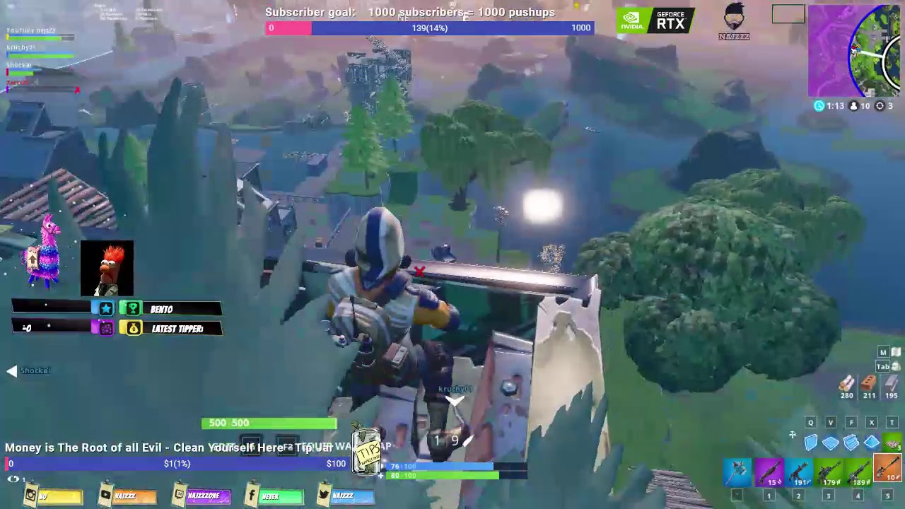 Playing Fortnite with the Viewers Random Squads | Having Fun | Overtime ...