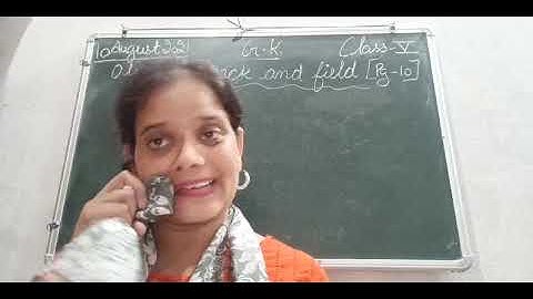 Class V General Knowledge 10 08 2021 by Ms Anchal Singh, Olympics track and field