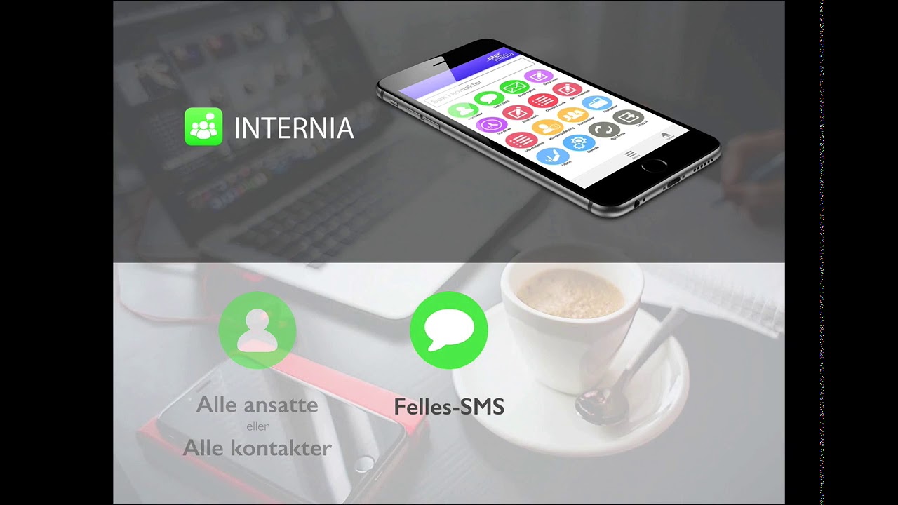 Gruppe-SMS Internia, send viktige beskjeder