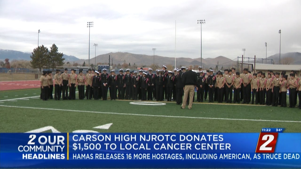 NJROTC Donates $1,500 to Carson Tahoe Cancer Center
