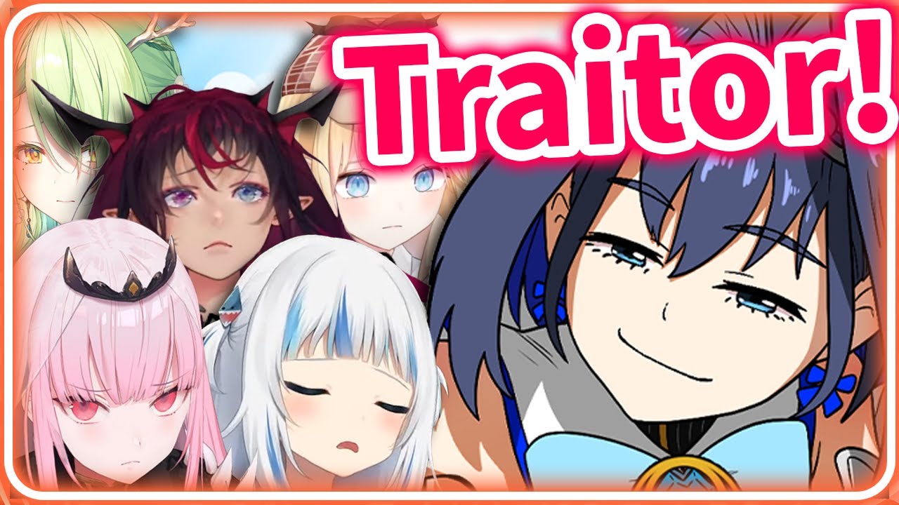 Kronii already BETRAYED Everyone within 2 Minutes into The Game 【HololiveEN】